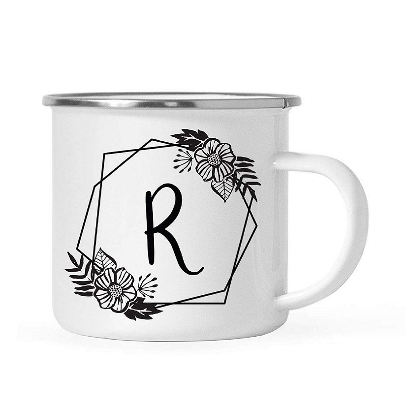 Floral Monogram R 11oz Campfire Mug Image