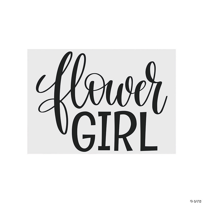 Flower Girl Iron-On Image