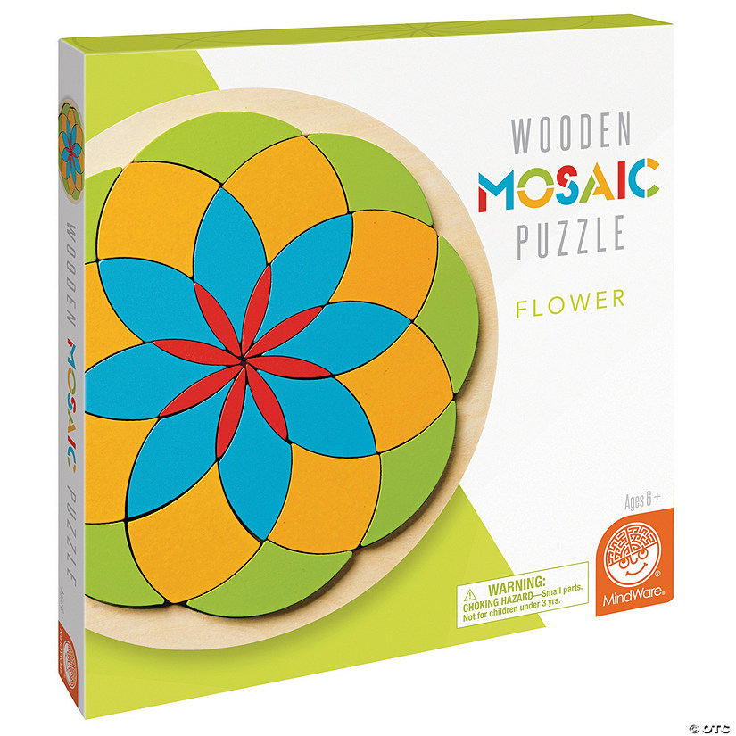 Flower Mosaic Wood Puzzle Discontinued
