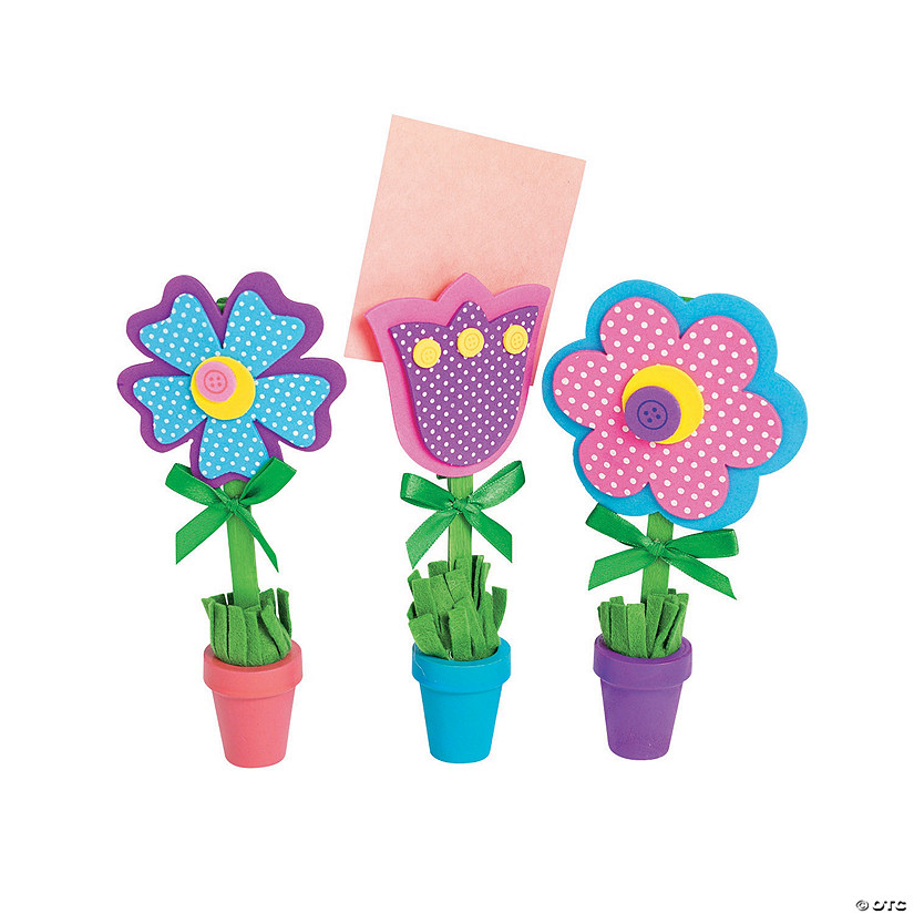 Flower Recipe Holder Craft Kit - Makes 12 Image