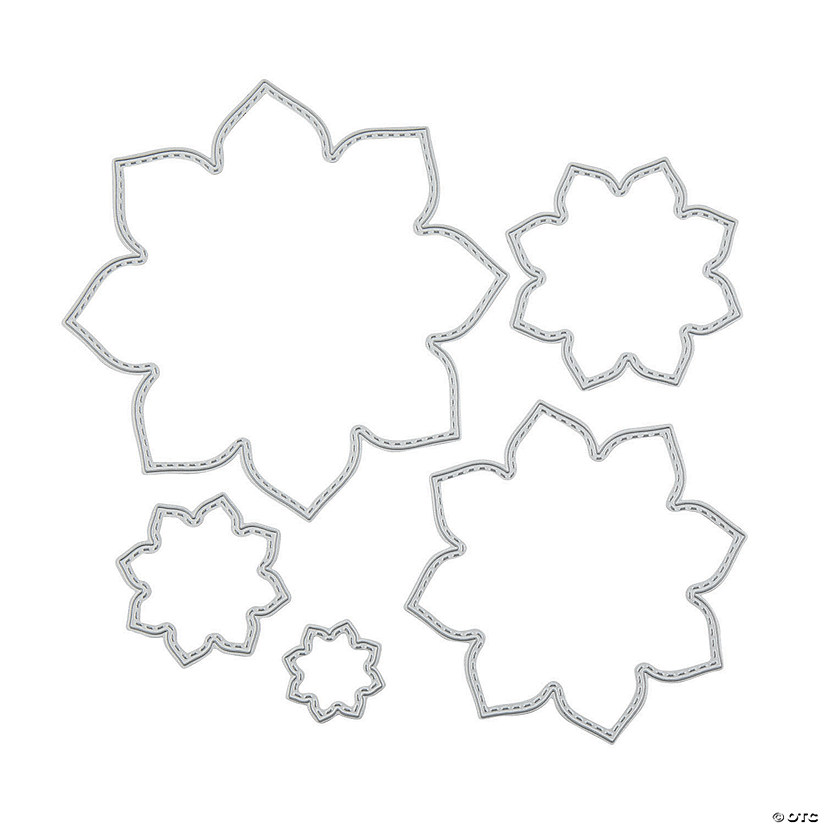 Flower-Shaped Cutting Dies - 5 Pc. Image