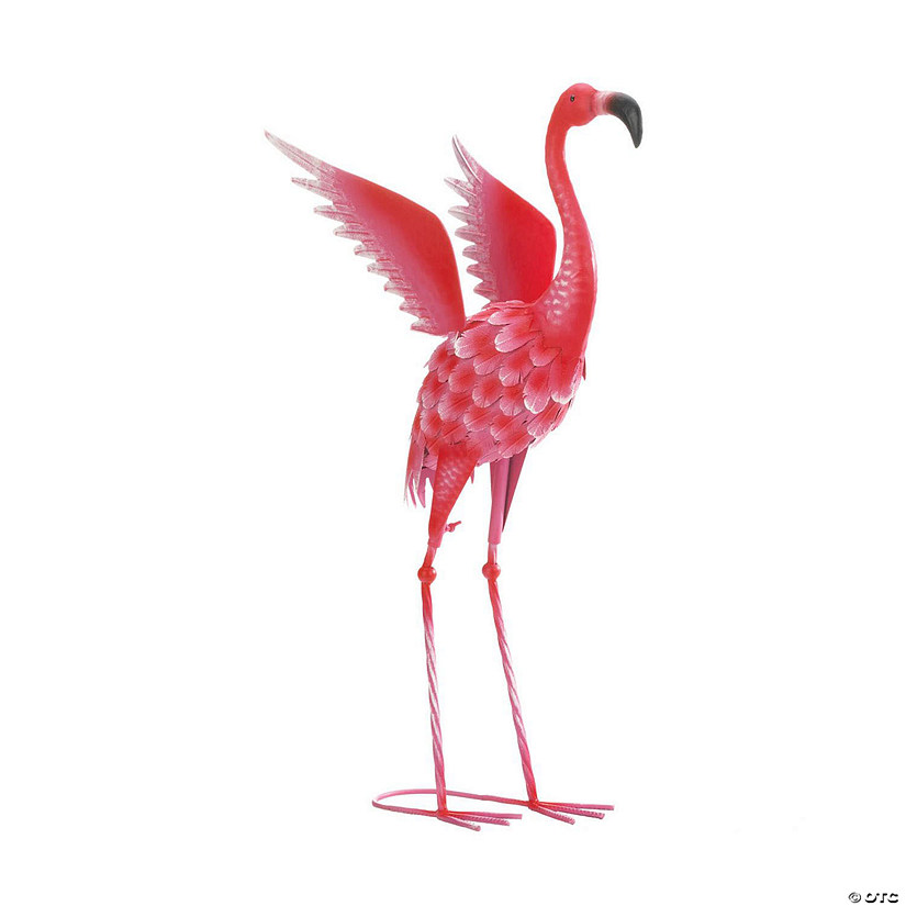 Flying Flamingo Metal D&#233;cor 17X10X27.5" Image