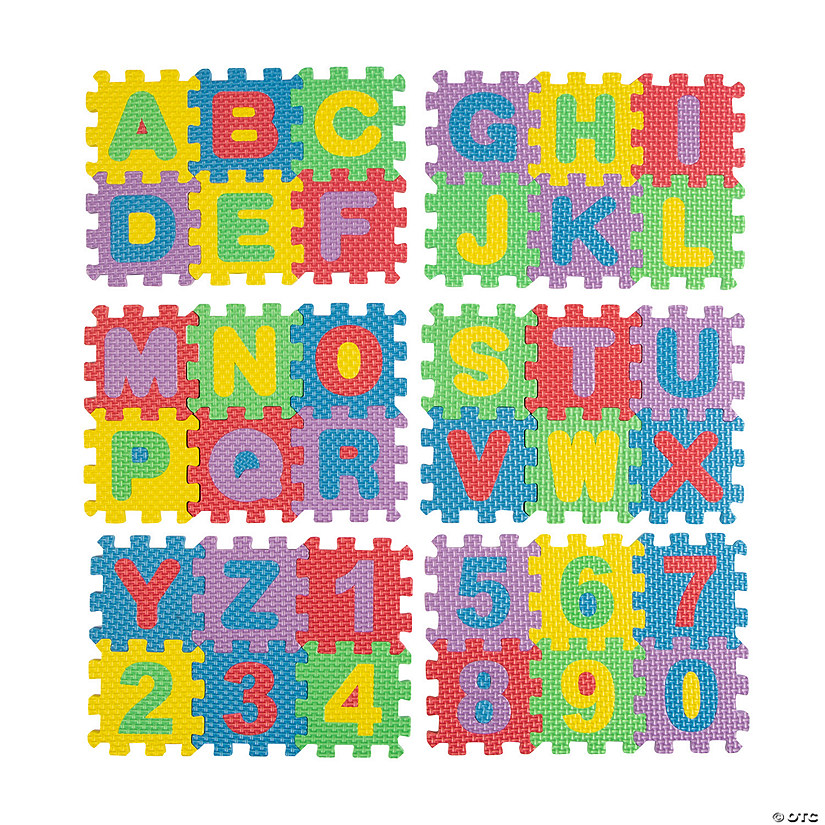 Foam Alphabet & Number Tiles - 36 Pc.