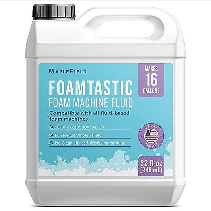 Foam Machine Fluid - 16 Gallons - Maplefield Non-Toxic Foam Machine Solution for Bubble Machine Image