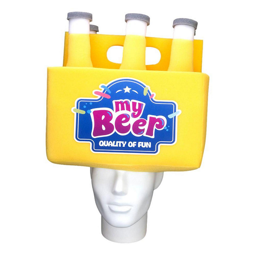 Foam Party Hats Beer Six Pack Hat - Photo Booth Prop - Party Favors 