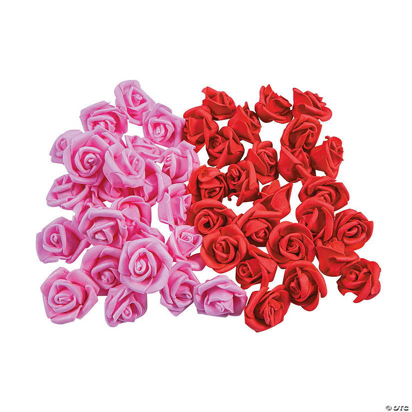 Foam Valentine Rose Buds - 50 Pc. Image