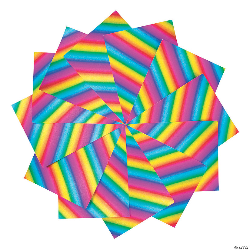 Foil Rainbow Cardstock Pack - 12 Pc. Image