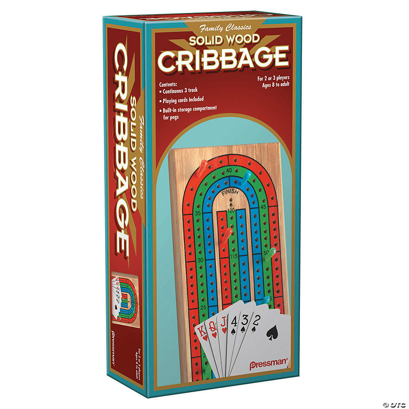 Folding Cribbage With Cards In Box Sleeve Oriental Trading