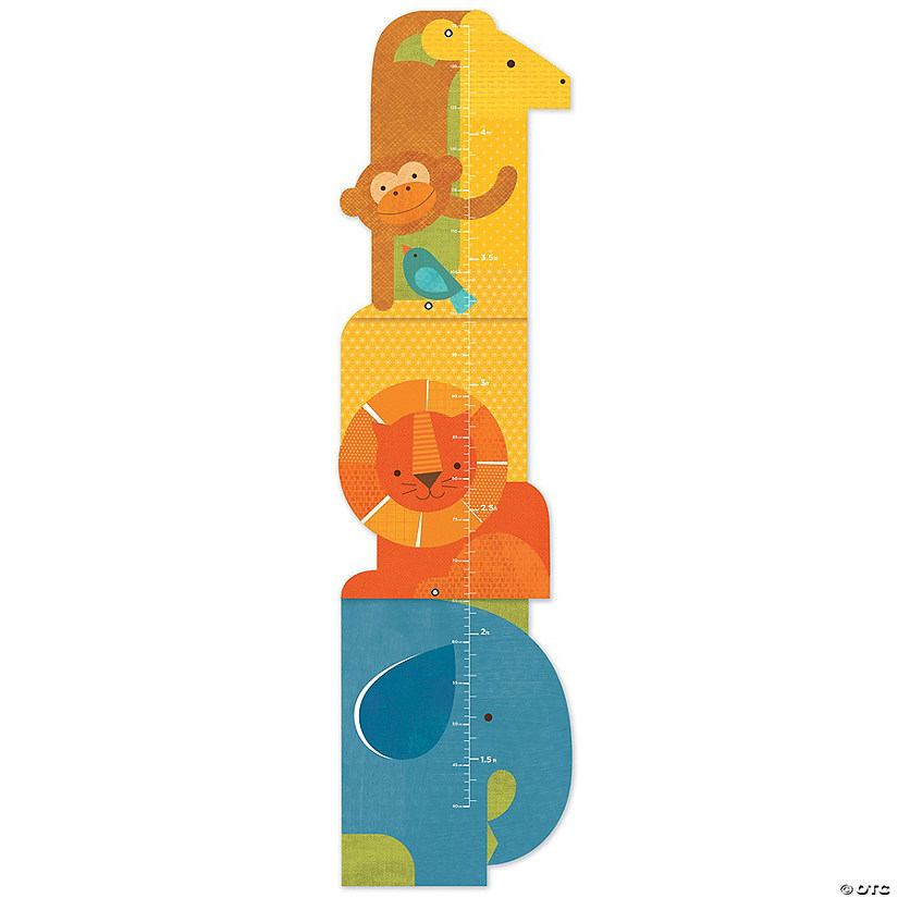 Folding Growth Chart: Animal Tower Image