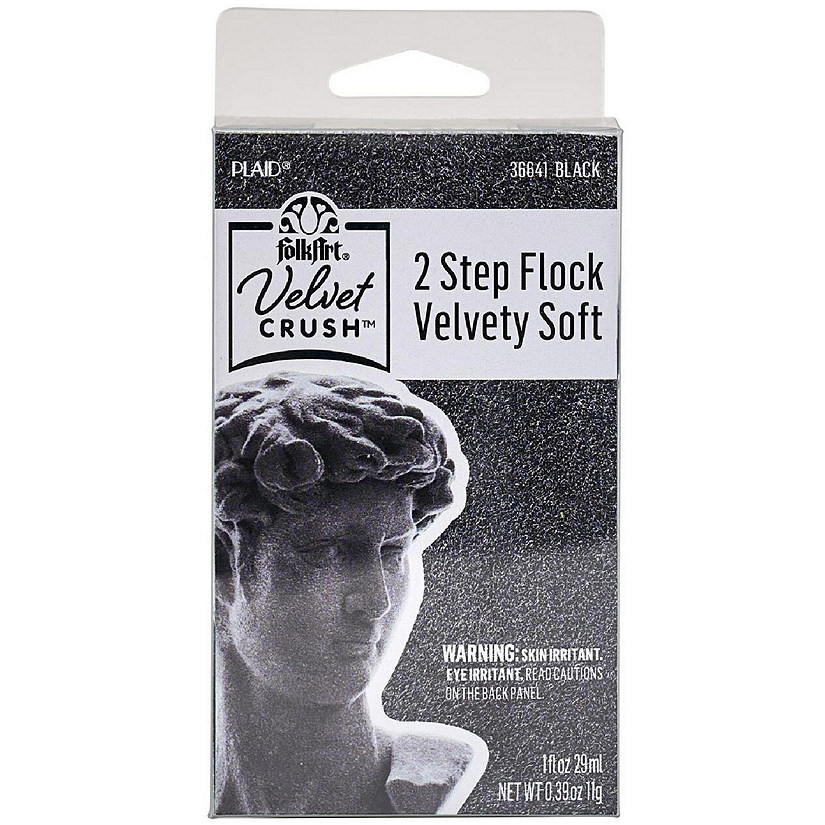 FolkArt Velvet Crush Flocking Kit-Black Image
