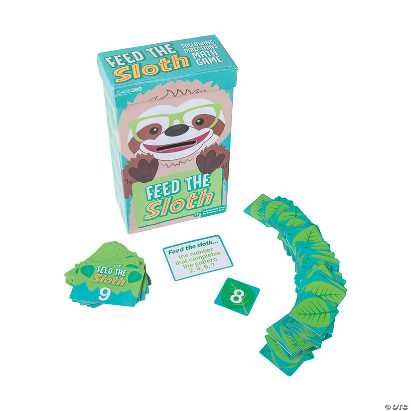 Following Directions Sloth Math Game | Oriental Trading