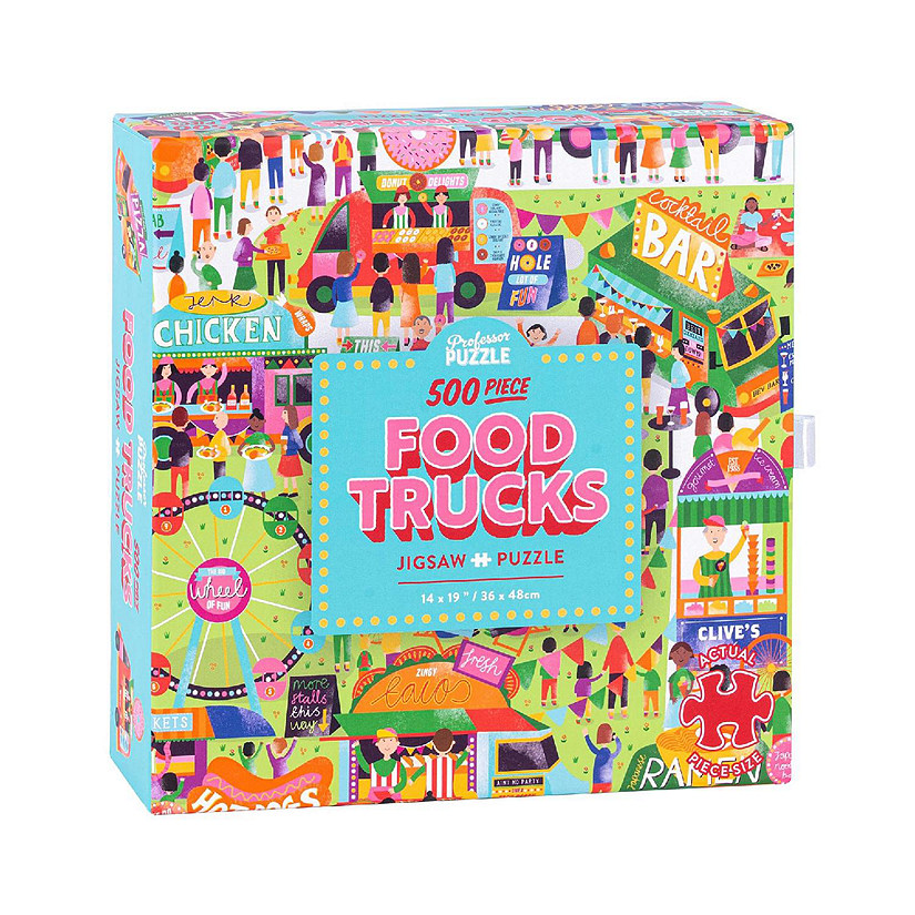Food Truck Festival 500 Piece Jigsaw Puzzle Image