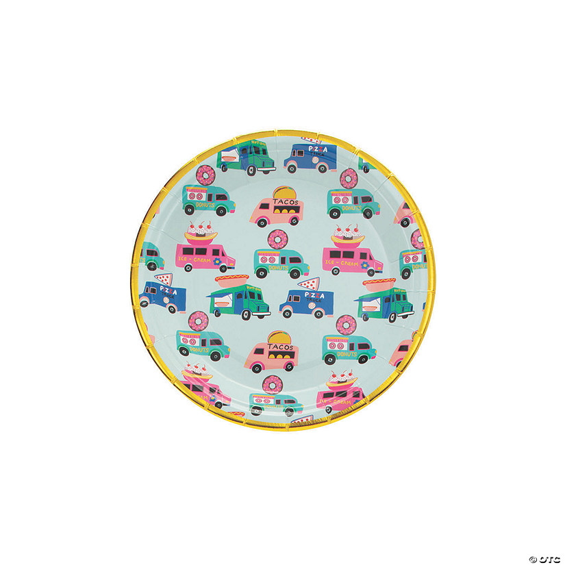 Food Truck Party Paper Dessert Plates - 8 Ct. Image