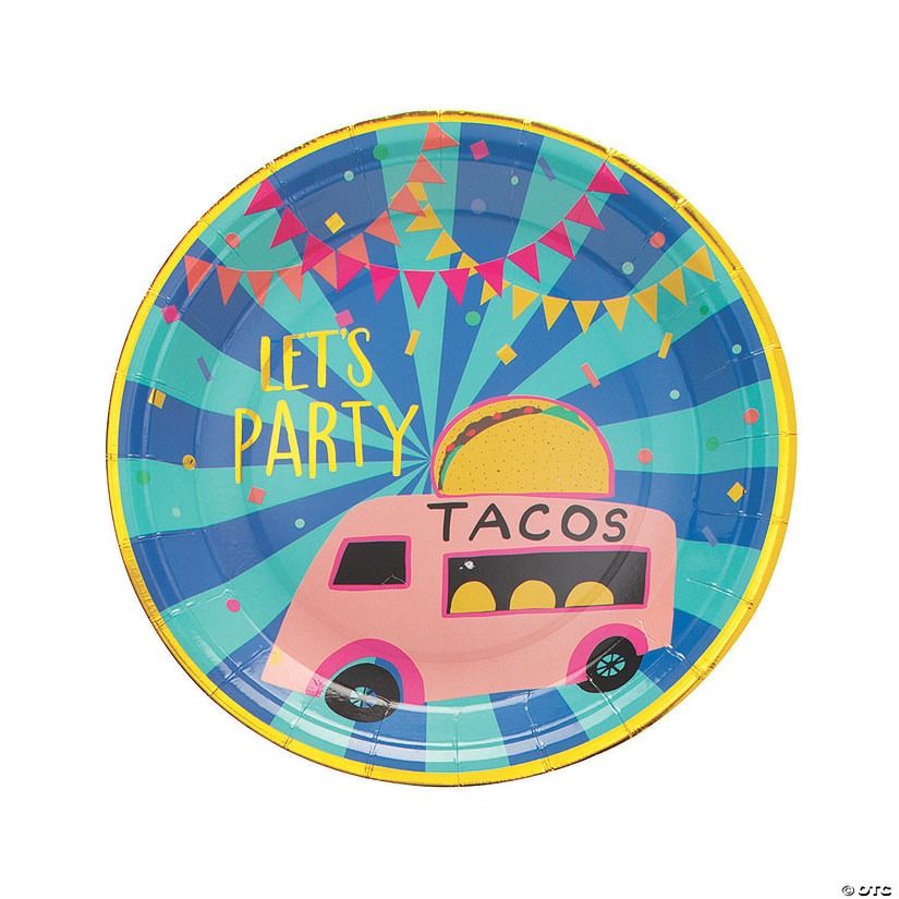 Food Truck Party Paper Dinner Plates - 8 Ct. Image
