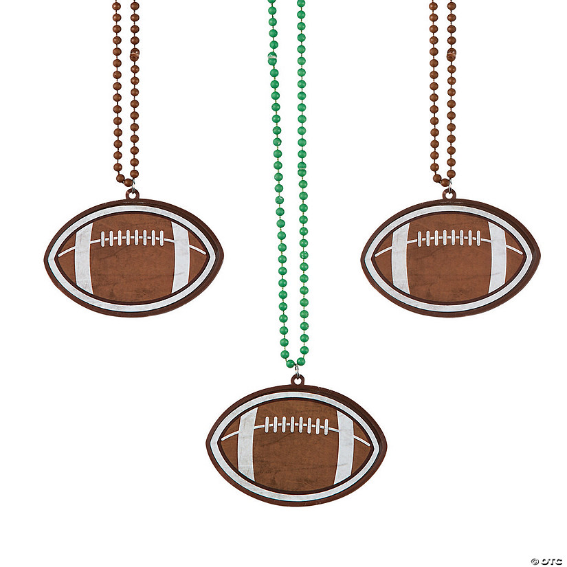 Football Bead Necklaces - Discontinued