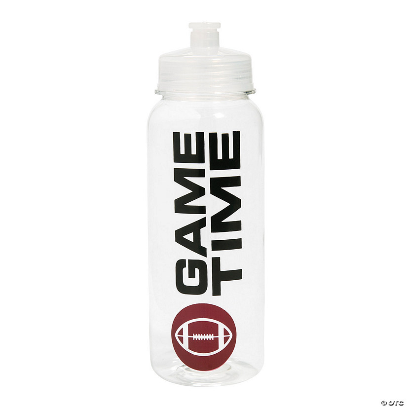 Football BPA-Free Plastic Water Bottles - 12 Ct. Image