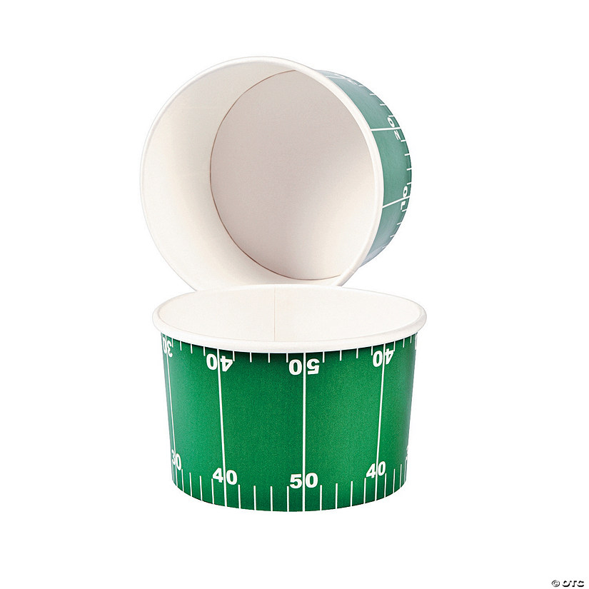 Football Disposable Paper Snack Bowls- 12 Ct. Image