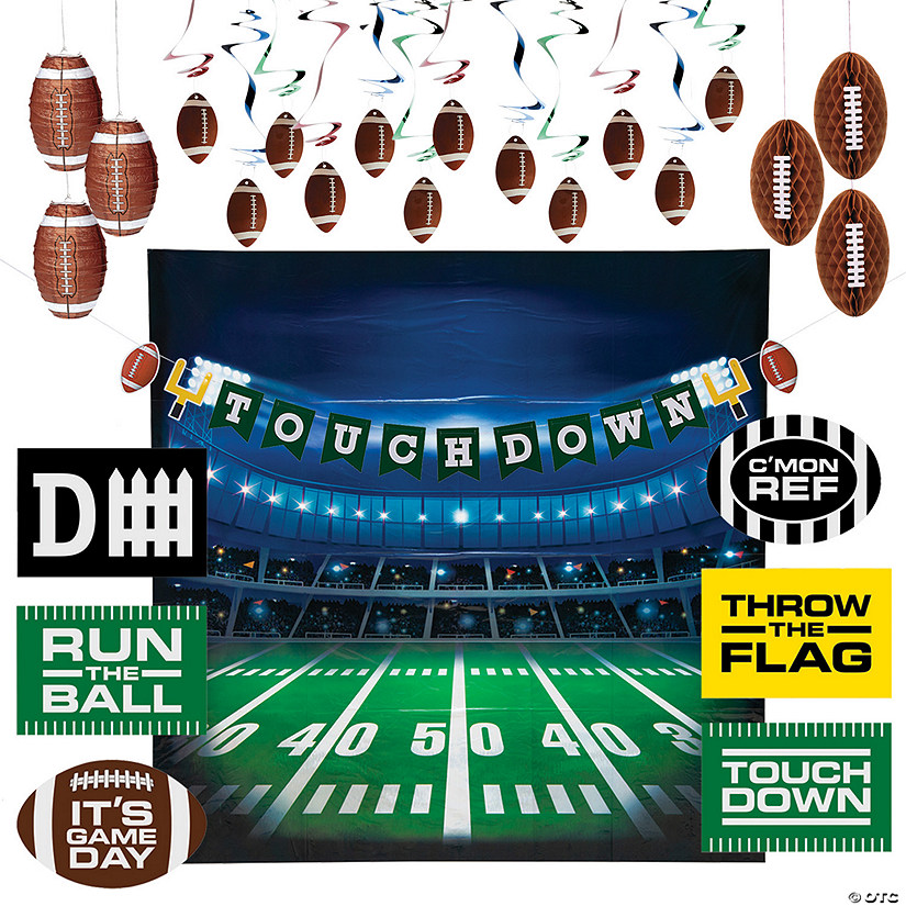 Football Party Deluxe Decorating Kit - 26 Pc. Image