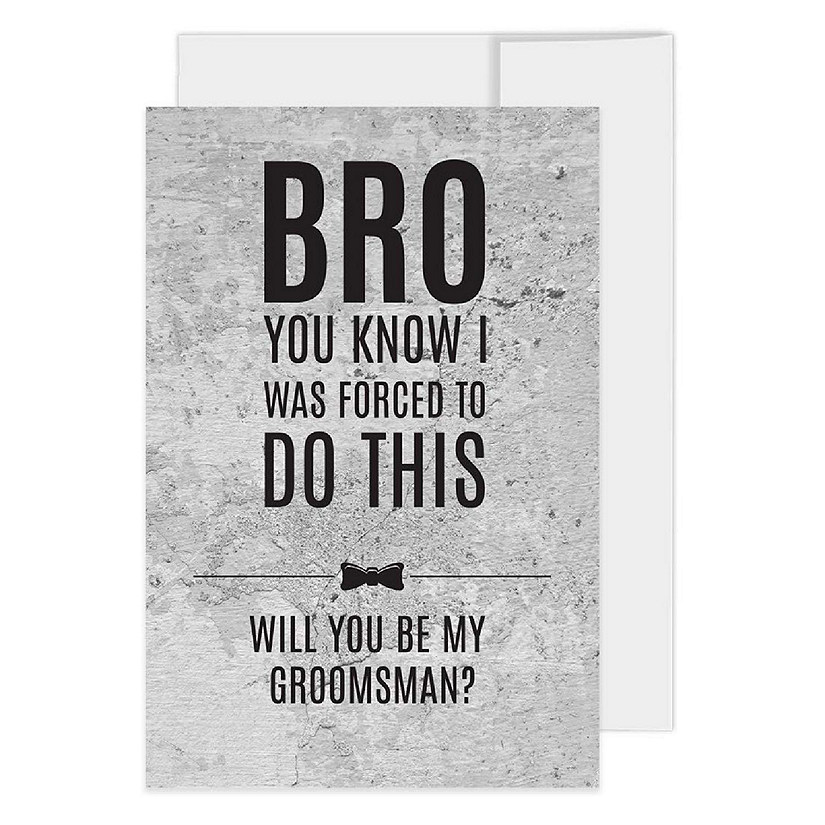 Forced To Do This Groomsman 4x6IN 16PC Image