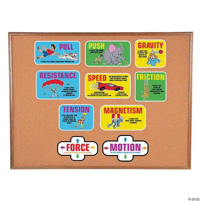 Forces of Motion Mini Bulletin Board Set - 10 Pc. Image