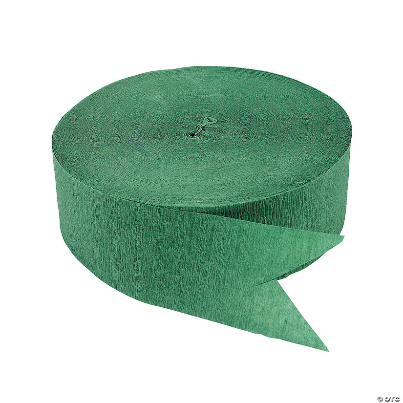 Forest Green Jumbo Paper Streamer Image