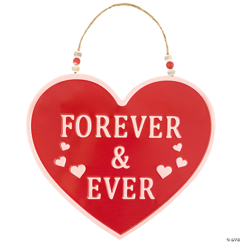 Forever and Ever Valentine's Day Wall Decoration - 13.75" Image