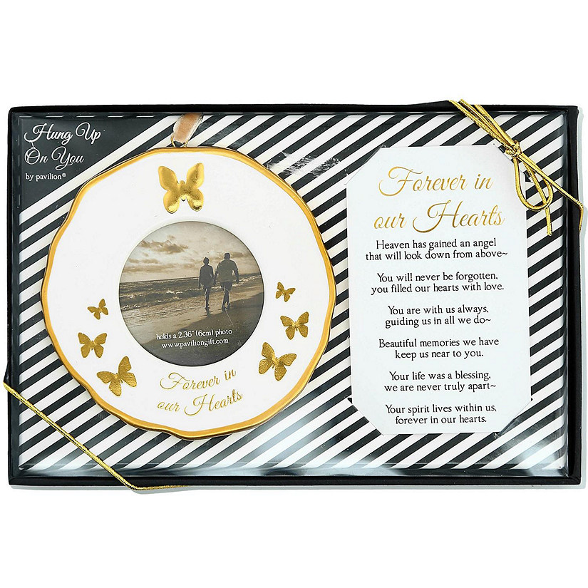 Forever in Our Hearts Photo Frame Ornament Image