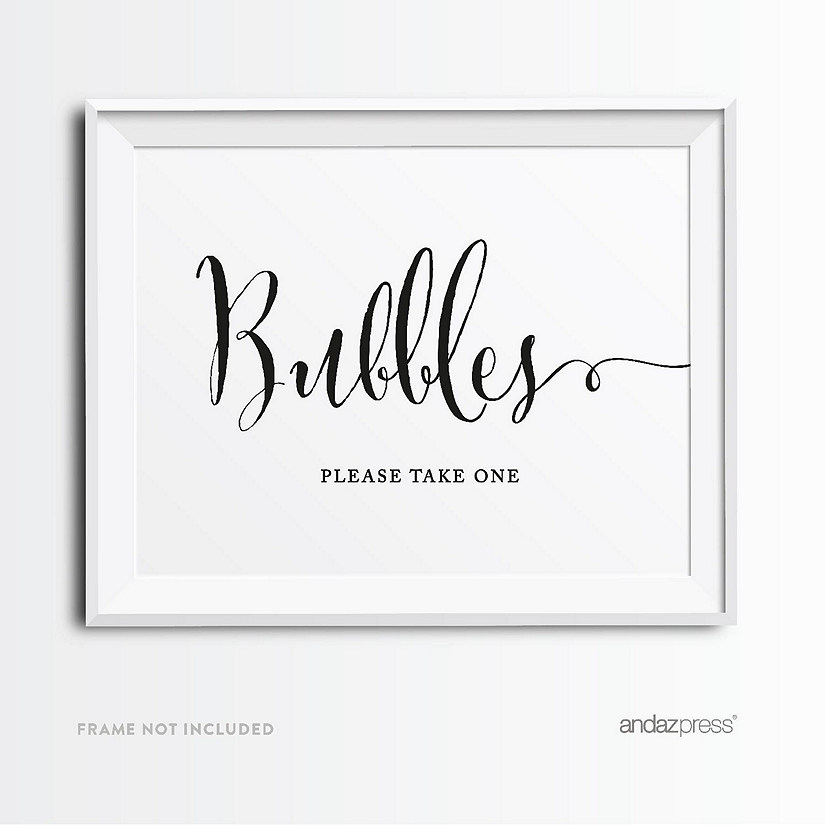 Formal Black White Bubbles 8.5x11 Image