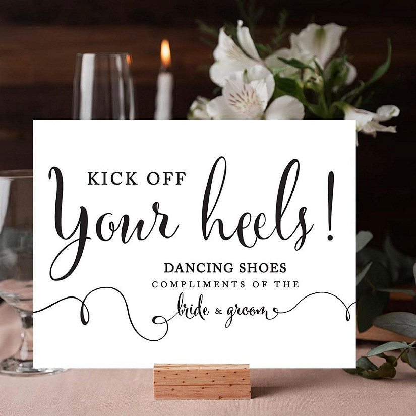 Formal Black White Dancing Shoes 8.5x11 Image