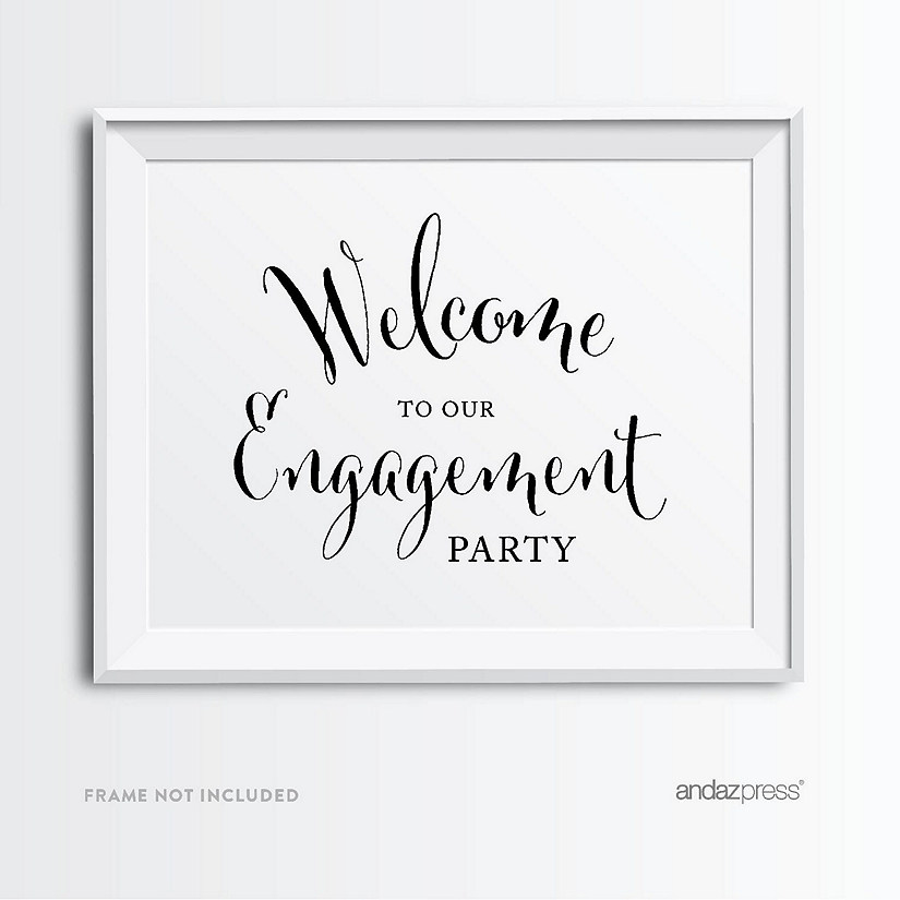 Formal Black White Engage Party 8.5x11 Image