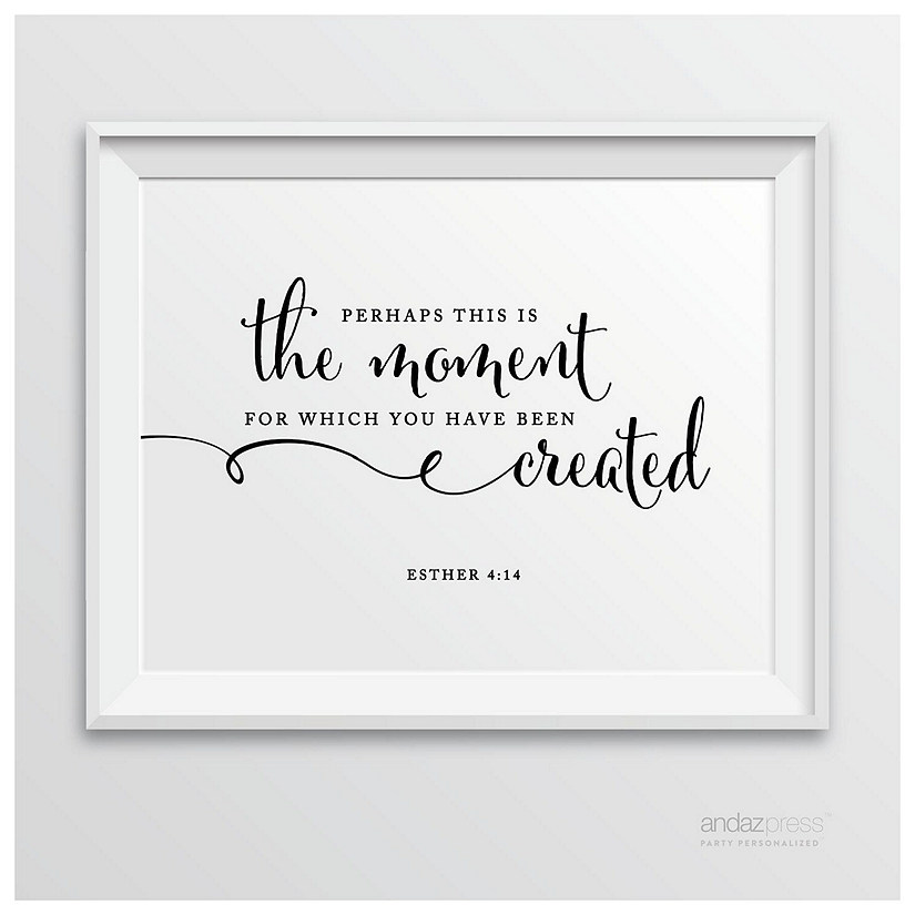 Formal Black White For This Moment Sign Image