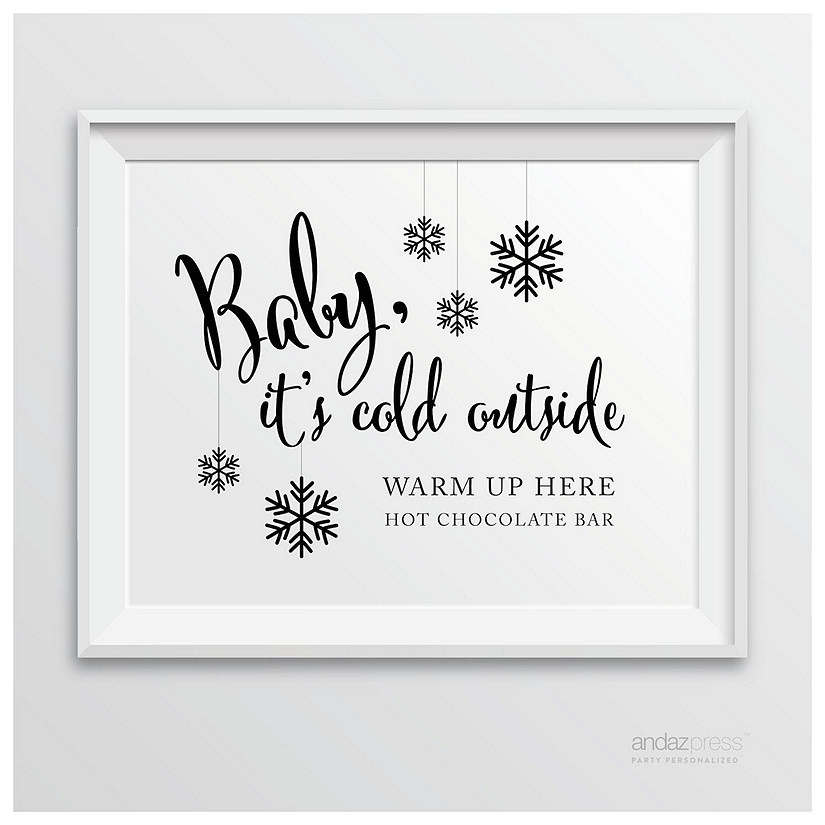 Formal Black White Hot Chocolate 8.5x11 Image
