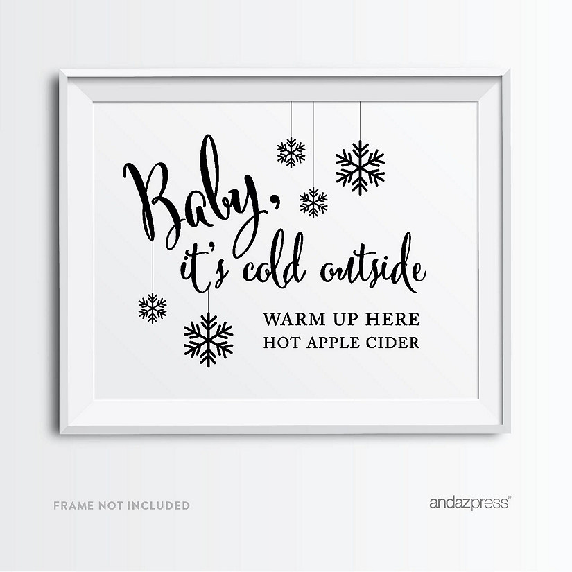 Formal Black White Hot Cider Bar 8.5x11 Image