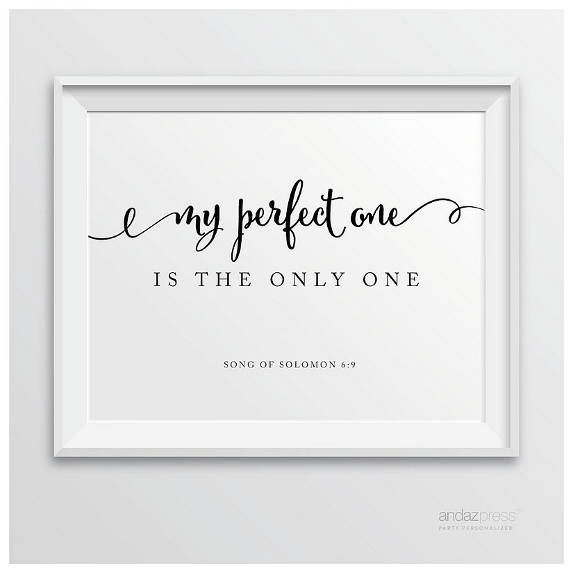 Formal Black White My Perfect One Sign Image