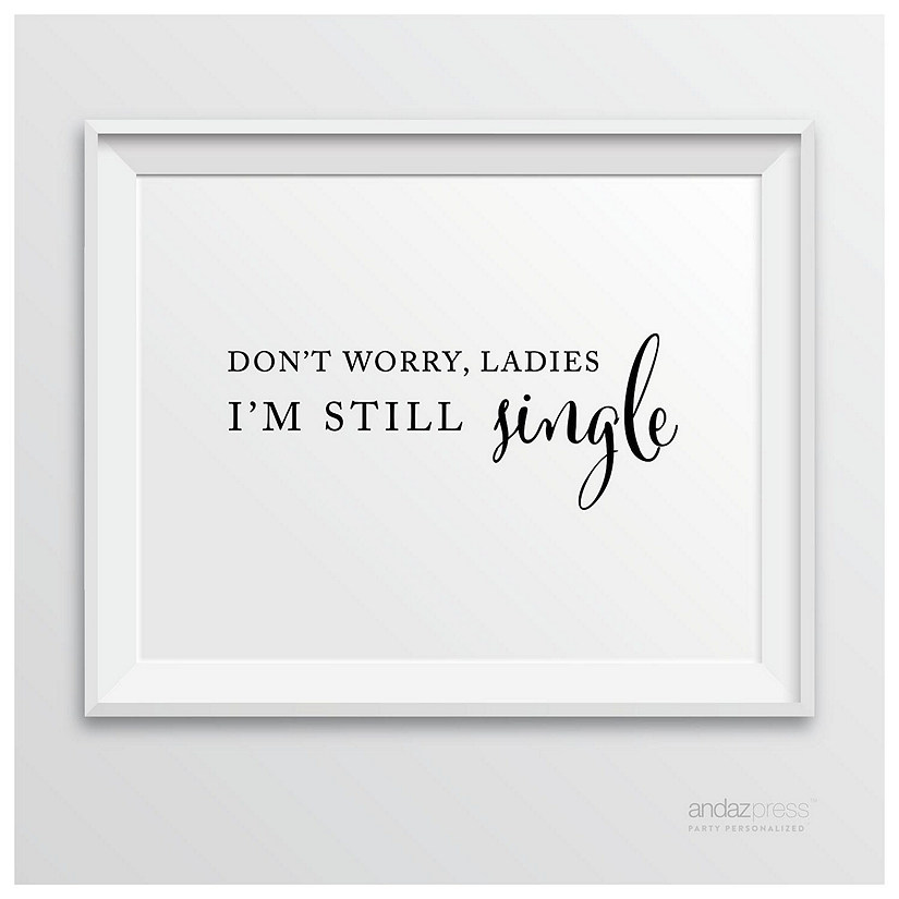 Formal Black White Still Single 8.5x11 Image