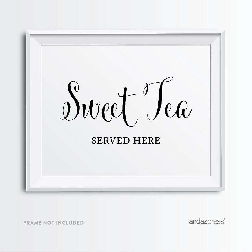 Formal Black White Sweet Tea 8.5x11 Image