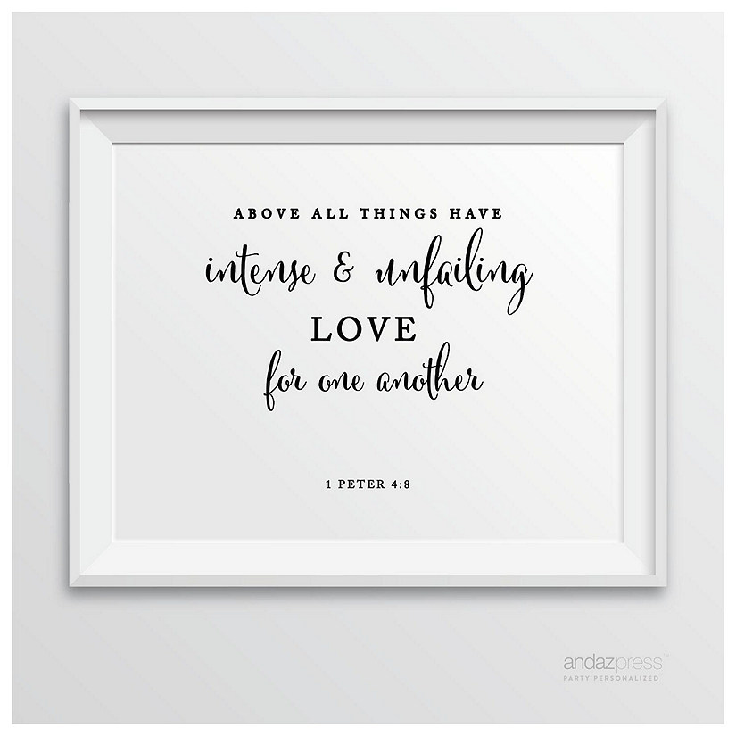 Formal Black White Unfailing Love Sign Image