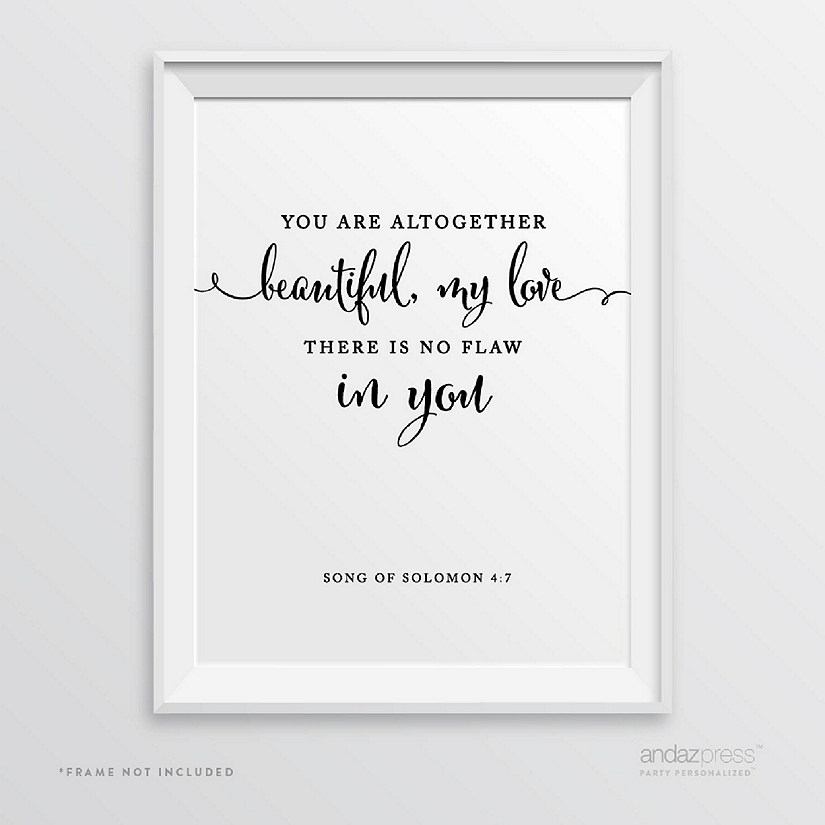 Formal Black White You Beautiful Sign Image
