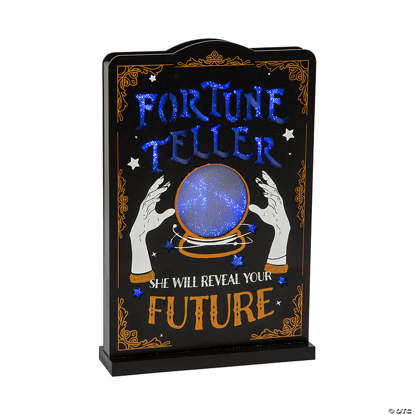 Fortune Teller LED Tabletop Sign Halloween Decoration Image