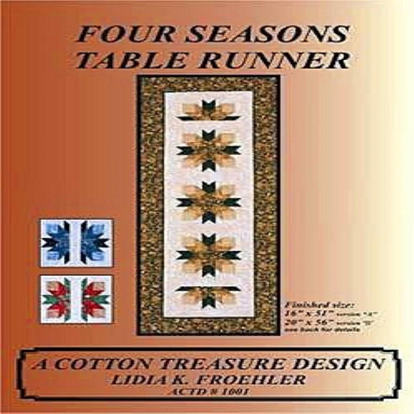 Four Seasons Table Runner-A Cotton Treasure Design by Lidia K Froehler Image