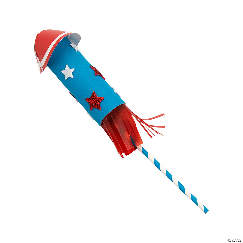 Fourth of July Craft Roll Firecracker Craft Kit - Makes 12 Image