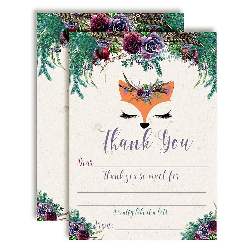 Fox Face Thank You 20pc. by AmandaCreation Image
