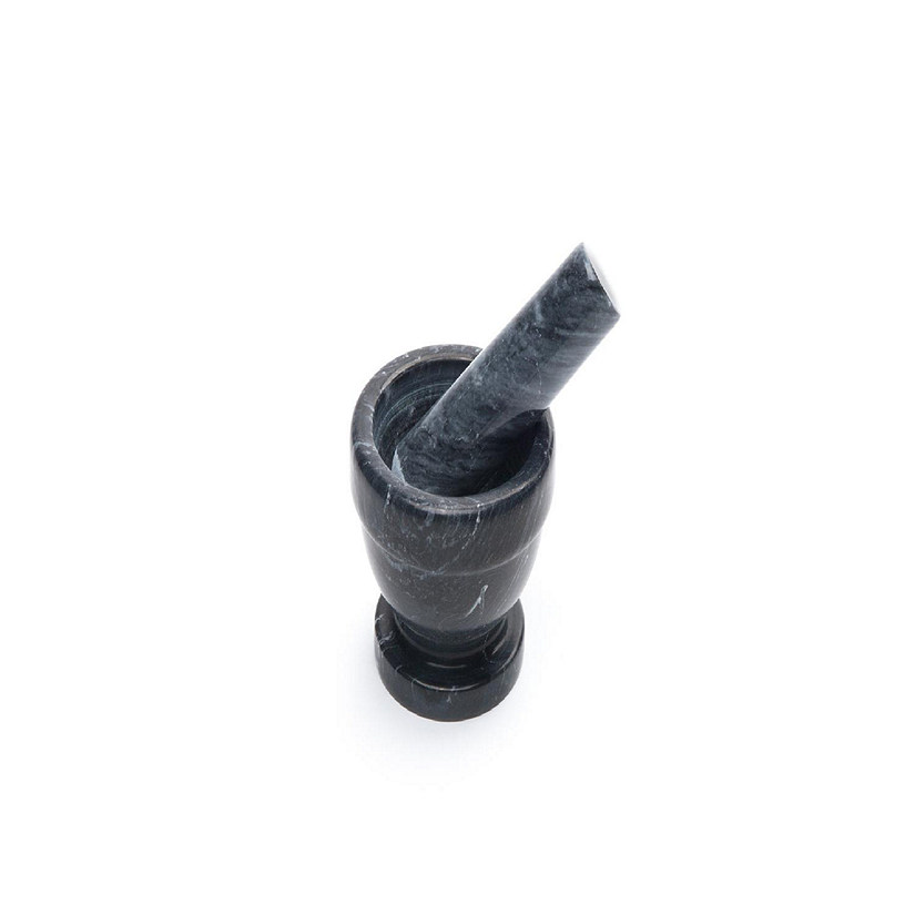 Fox Run - Black Mrbl Mortar &amp; Pestle 3" Image