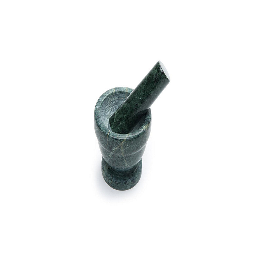 Fox Run - Green Mrbl Mortar &amp; Pestle 3" Image