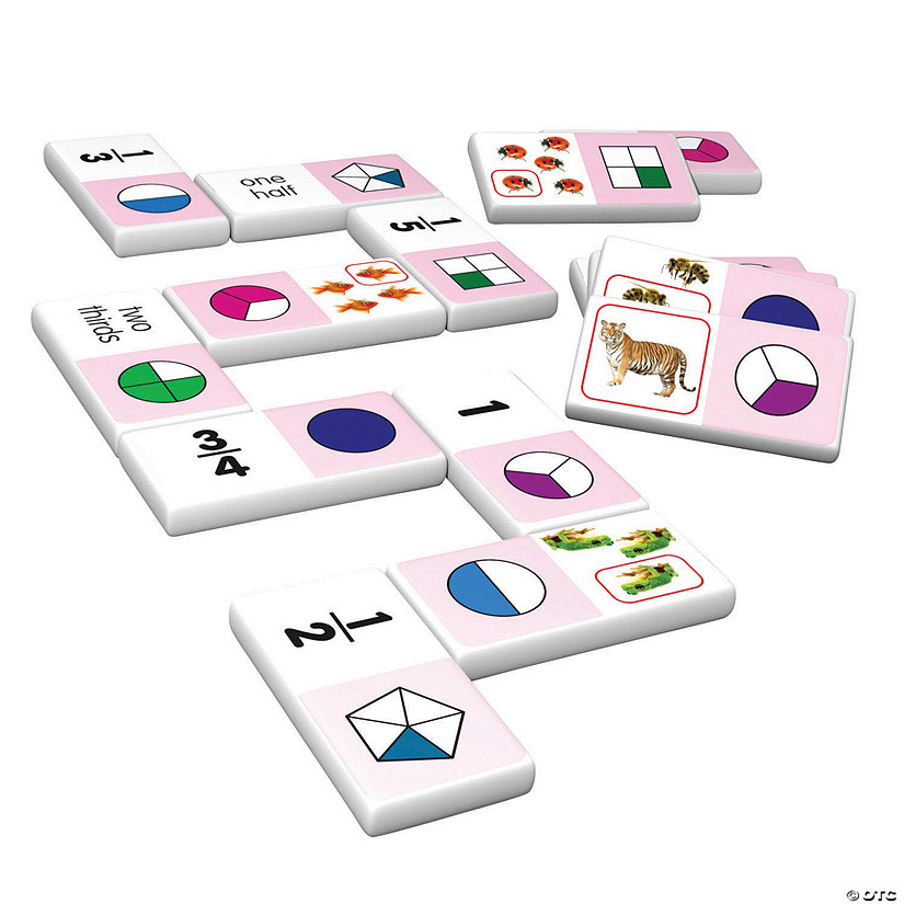 Fraction Dominoes Set - 28 Pc. Image