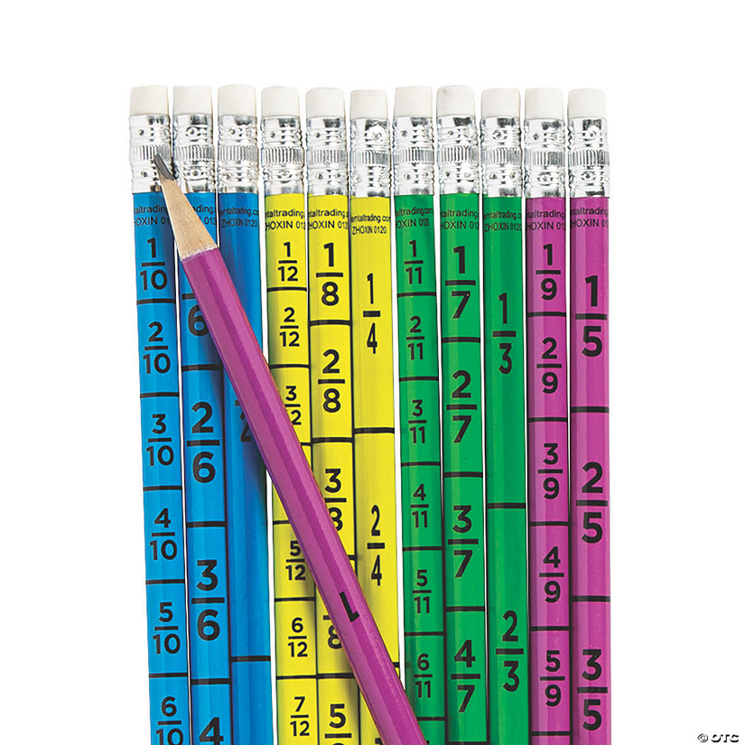 Fraction Pencils - 24 Pc. Image
