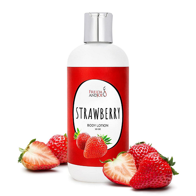 Freida and Joe Strawberry Firming Fragrance Body Lotion in 10oz Bottle Image