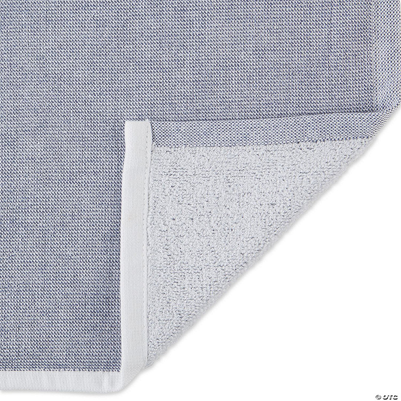 French Blue French Terry Chambray Solid Dishtowel 3 Piece Image