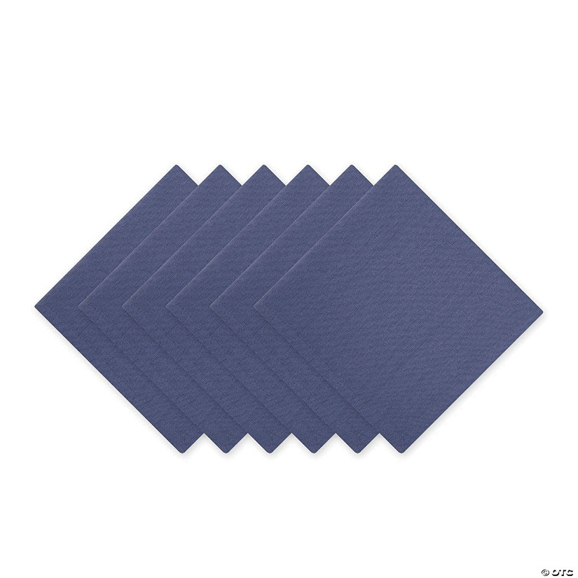 French Blue Solid Napkin (Set Of 6) | Oriental Trading