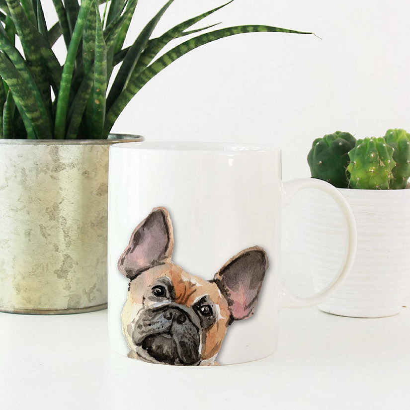 French Bulldog Up Close Ceramic Mug Image